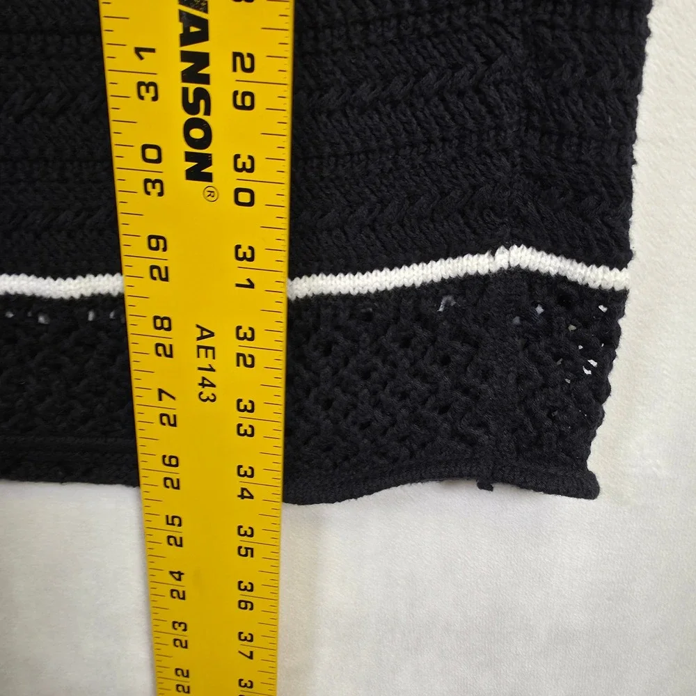 Abercrombie & Fitch Crochet Maxi Skirt Womens M Petite Boho‎ Coastal Open Knit